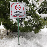 This Is A Smoke Free Property No Smoking LawnBoss Sign