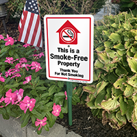 Smoke-Free Property Notice Sign