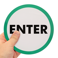 Enter Do not Exit Door Decal