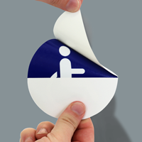 Handicapped Graphic Two-Sided Door Decals