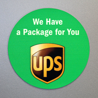 We Have Package UPS Label