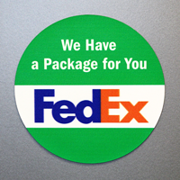 FedEx Status We Have/No Packages Label