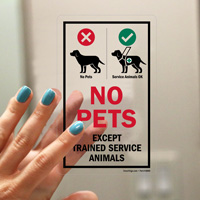 Service Dogs Only Window Sticker