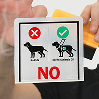 Service Animals Allowed Decal