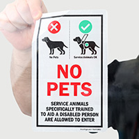 Decal: Service Animals Permitted