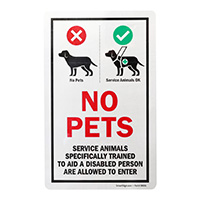 Service Animals Welcome Decal