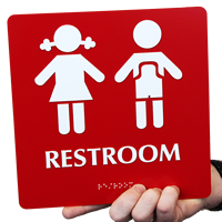 Restroom Boys Girls Signs