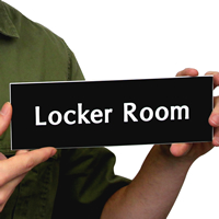 Locker Room Engraved Signs