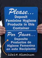 French Bathroom Sign