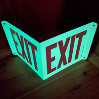 Photoluminescent exit sign