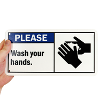 Wash Your Hands Restroom Sign