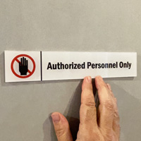 Authorized Personnel Only Door Sign