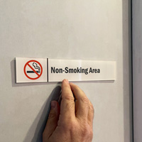 Non-Smoking Area Door Sign