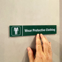 Wear Protective Clothing Door Sign