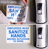 Employee Hand Sanitizing Sign