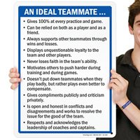 An Ideal Teammate Signs