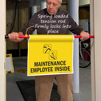 Employee Maintenance Door Barricade Sign