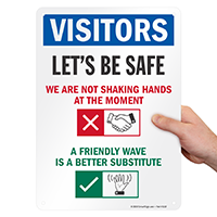Friendly Wave Visitor Sign