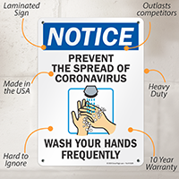 Hygiene Reminder Wash Your Hands Notice