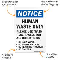 Washroom Etiquettes: Human Waste Only