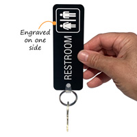 Affordable restroom key tag