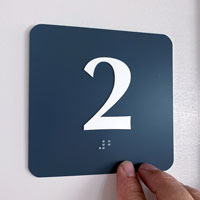Braille #2 sign