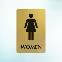 Metal Sign: Women's Restroom