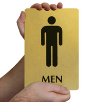 Male Restroom Identification Signage