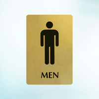 Durable Men's Restroom Indicator