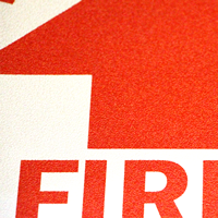 Fire Adhesive Floor Sign