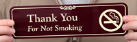 Thank You For Not Smoking Signs