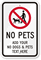 Custom No Pet Sign