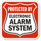 Electronic Alarm System Sign