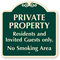 Private Property Residents And Invited Guests Only SignatureSign