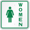 Women With Female Symbol Restroom Sign
