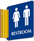 Restroom Men-Women Pictograms Sign