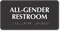 All-Gender Restroom Sign with Braille