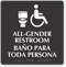 All Gender Restroom ISA And Toilet Symbol Sign