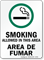 Bilingual Smoking Allowed In This Area Sign