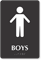 Boys Restroom Braille Sign