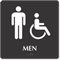 Restroom Accessible Men Sign