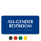 California All-Gender Restroom Sign with Braille