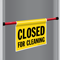 Closed for Cleaning Door Barricade Sign