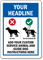 Custom Service Animal and Guide Dog Instructions Sign