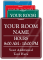 Custom Add Your Room Name Sign
