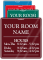 Customizable Room Name Sign