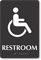 Handicap Restroom TactileTouch Braille Sign