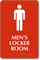 Mens Locker Room Graphic Sign
