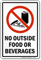 No Outside Food Or Beverages Sign