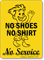 No Shirt & No Shoes Sign (with Graphic)